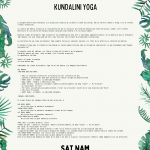 Mantras en clase de Kundalini Yoga