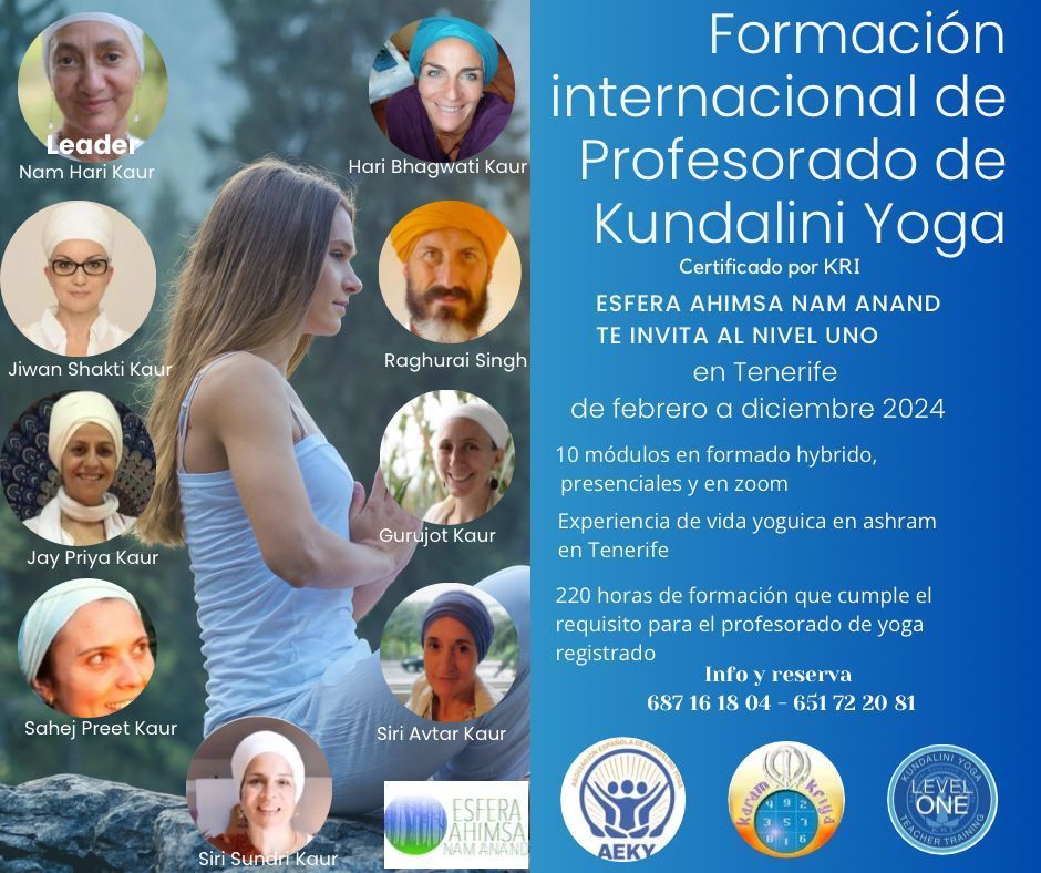 Tenerife 2024 | Formación del Profesorado Kundalini Yoga Nivel 1
