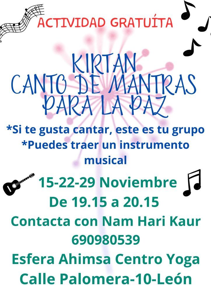 Kirtan Canto de Mantras para la Paz