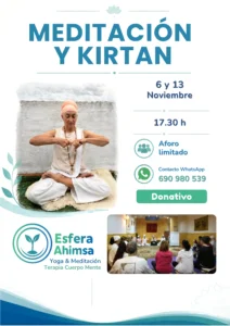 meditación y kirtan leon